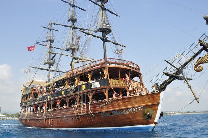 Side Blau Laguna Boat Trip With Free Hotel Transfer & Lunch - A 25-dollar boat day from Side that feels like a party
