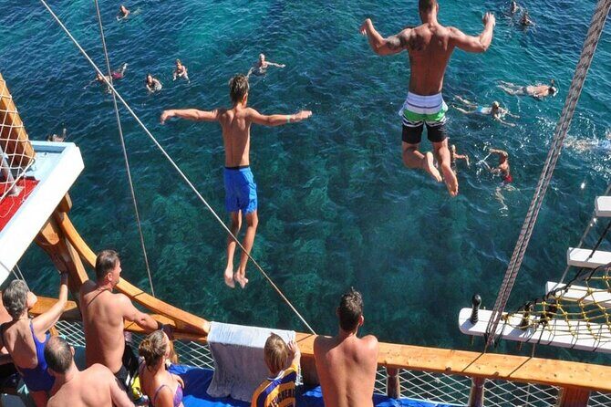Side Blau Laguna Boat Trip With Free Hotel Transfer & Lunch - First swim spot: where the Manavgat River meets the sea