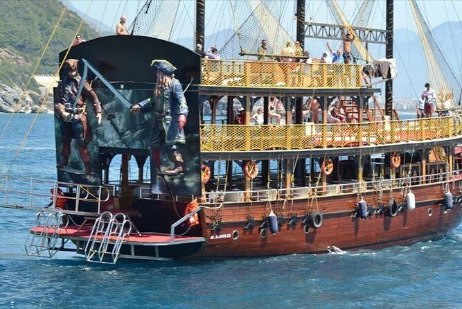 "Side: Boat Adventure to Dolphin Island – Swim and Enjoy Lunch" - The Manavgat stop: swim, snorkel, and a breather from riding