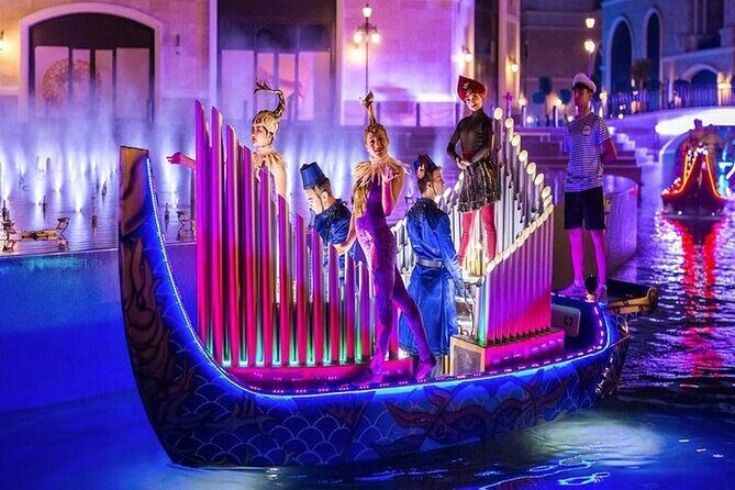 The Land of Legends at Night From Antalya - After the show: the boat parade along the Mediterranean coast