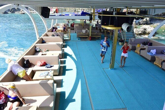 Turkey Mediterranean coast Boat Tour from Antalya with lunch - Cleopatra Bay Lunch Time: Open Buffet on the Cruise