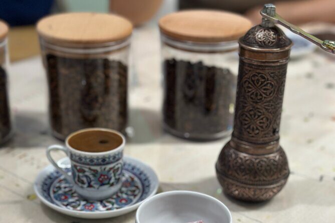 Turkish Coffee on Sand Workshop: Gift Set - Grinding and brewing: your hands learn the Turkish coffee rhythm