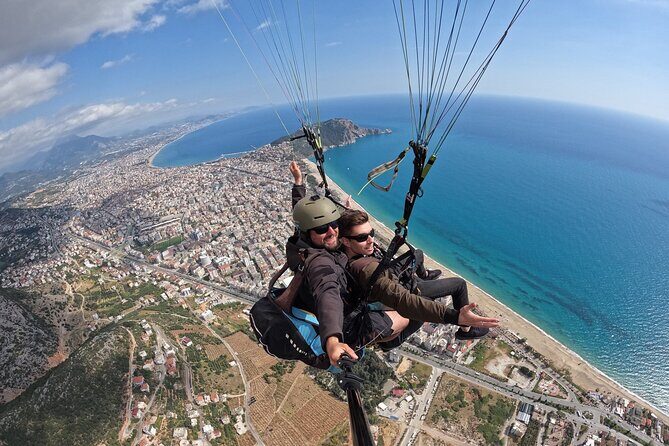 Ulusky Paragliding Alanya - The views: Alanya city, nature, and Cleopatra Beach
